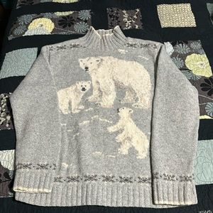 Ralph Lauren wool polar bear sweater L